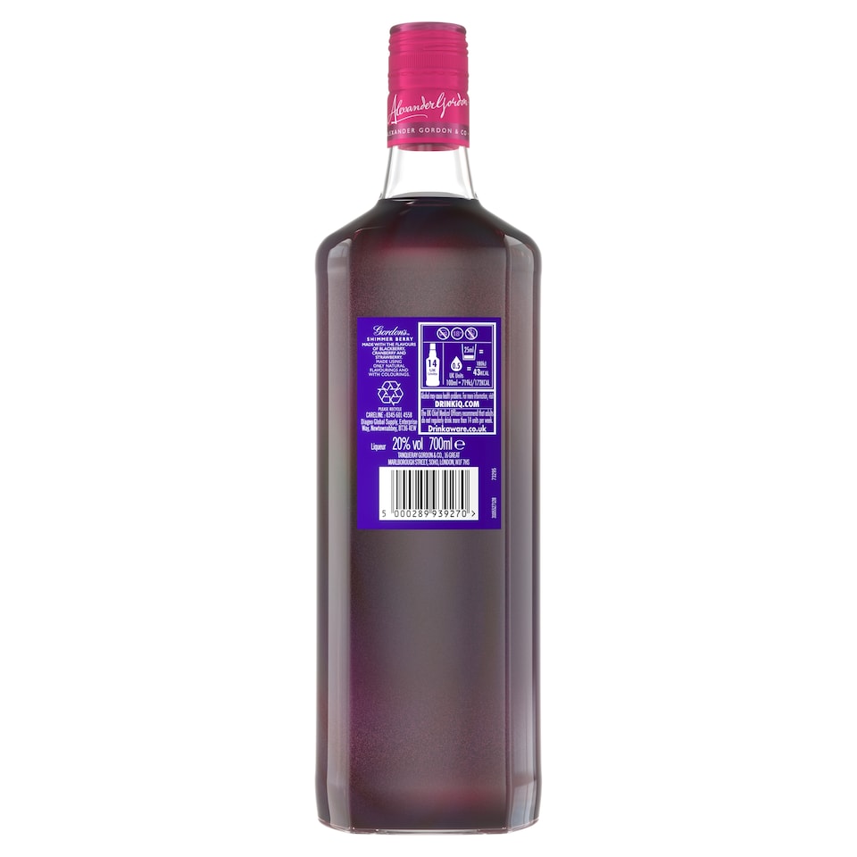image 1 of Gordon's Shimmer Berry 70cl