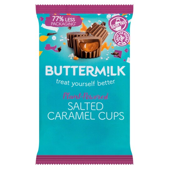 Buttermilk Dairy Free Salted Caramel Cups 100G Tesco Groceries