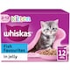 image 1 of Whiskas Kitten Cat Food Pouches Fish Favourites in Jelly 12x85g