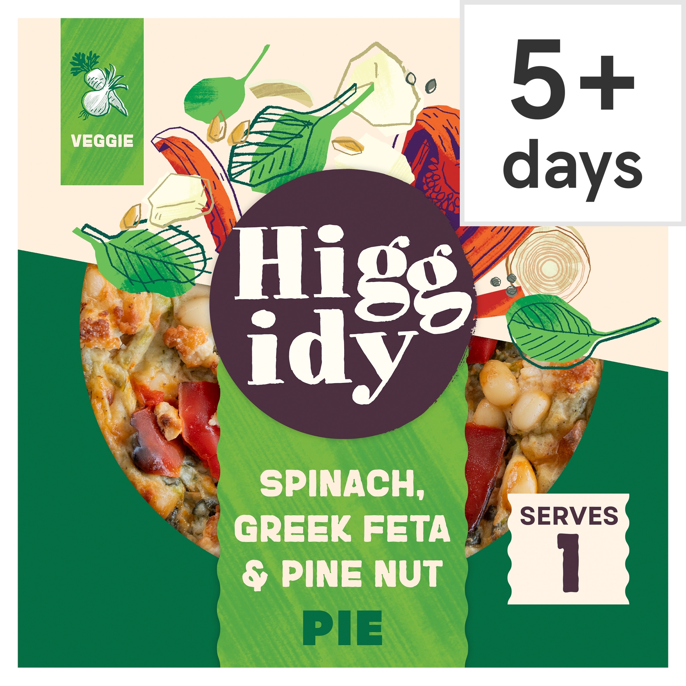 Higgidy Spinach, Greek Feta & Pine Nut Pie 200g