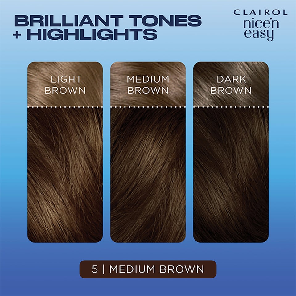 image 1 of Clairol Nice ‘N Easy Medium Brown 5 Hair Dye