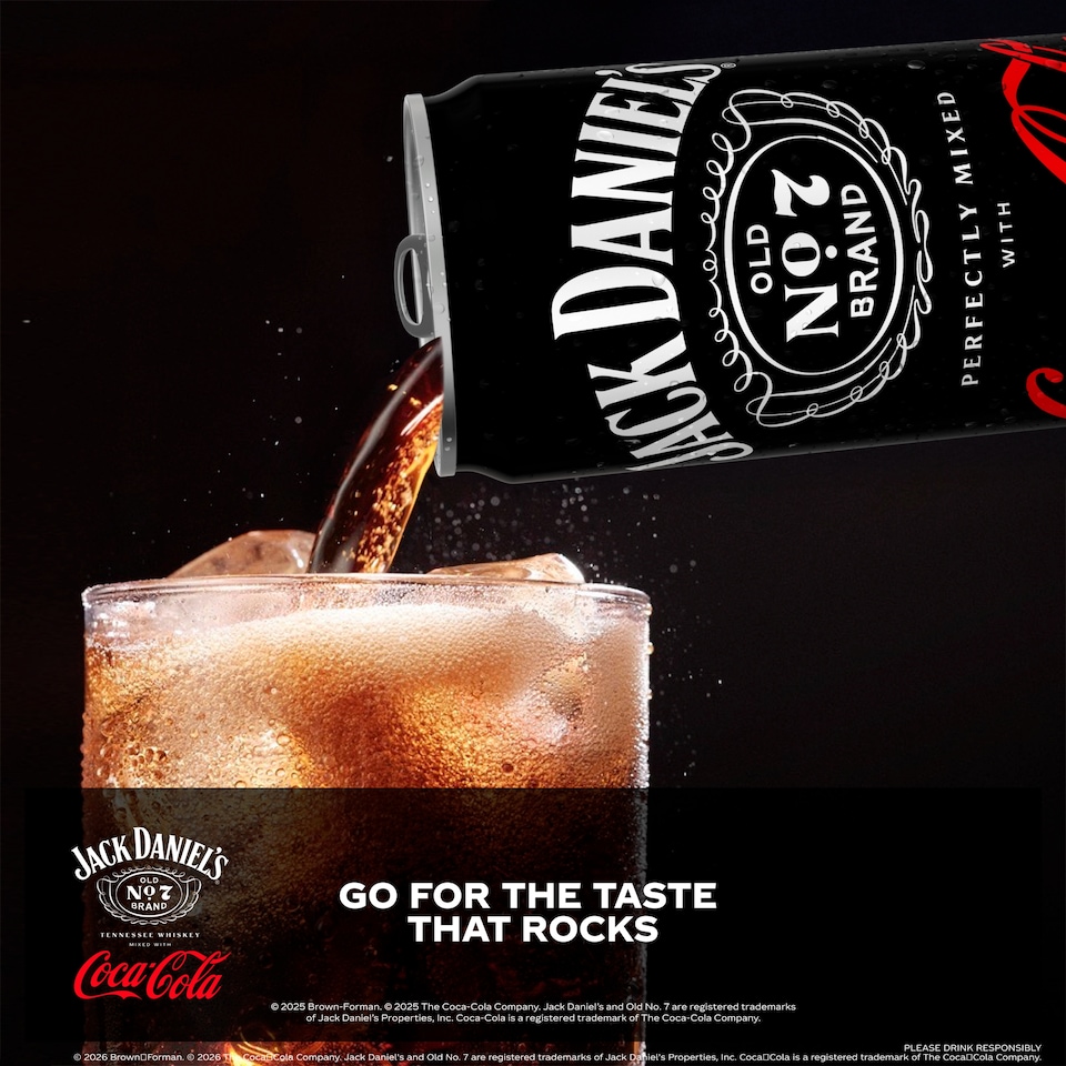 image 1 of Jack Daniel's Whiskey & Coca-Cola 330Ml