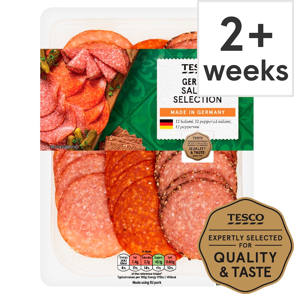 Tesco German Salami Selection 120G