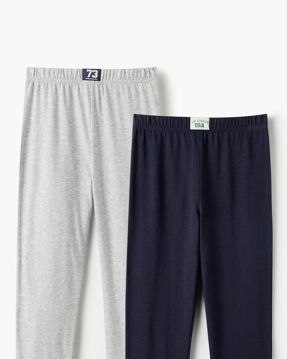 image 1 of F&F Boys 2-Pack Pure Cotton Pyjama Sets in Multi