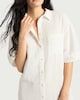 image 2 of F&F Pure Cotton Short Sleeved Pyjama Nightshirt in Cream