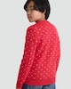 image 2 of F&F Boys Knitted Xmas Vibes Slogan Jumper in Red