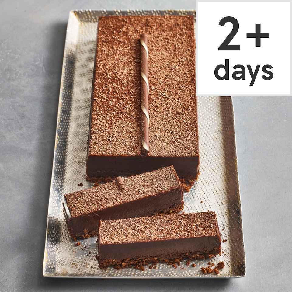 Tesco Finest Dark Chocolate & Ganache Bar 530g (Serves 8