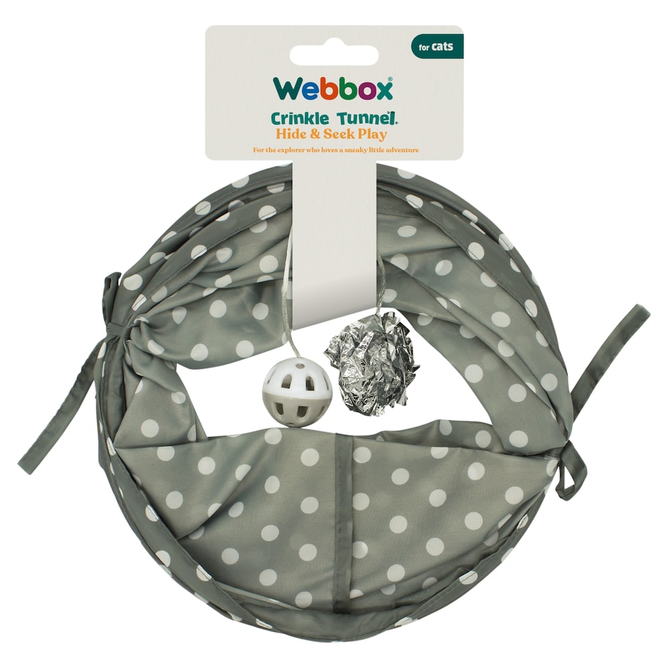 Webbox crinkle Hide & Seek play for Cats