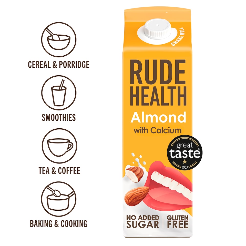 image 1 of Rude Health Almond with Calcium Dairy Free Drink 1L
