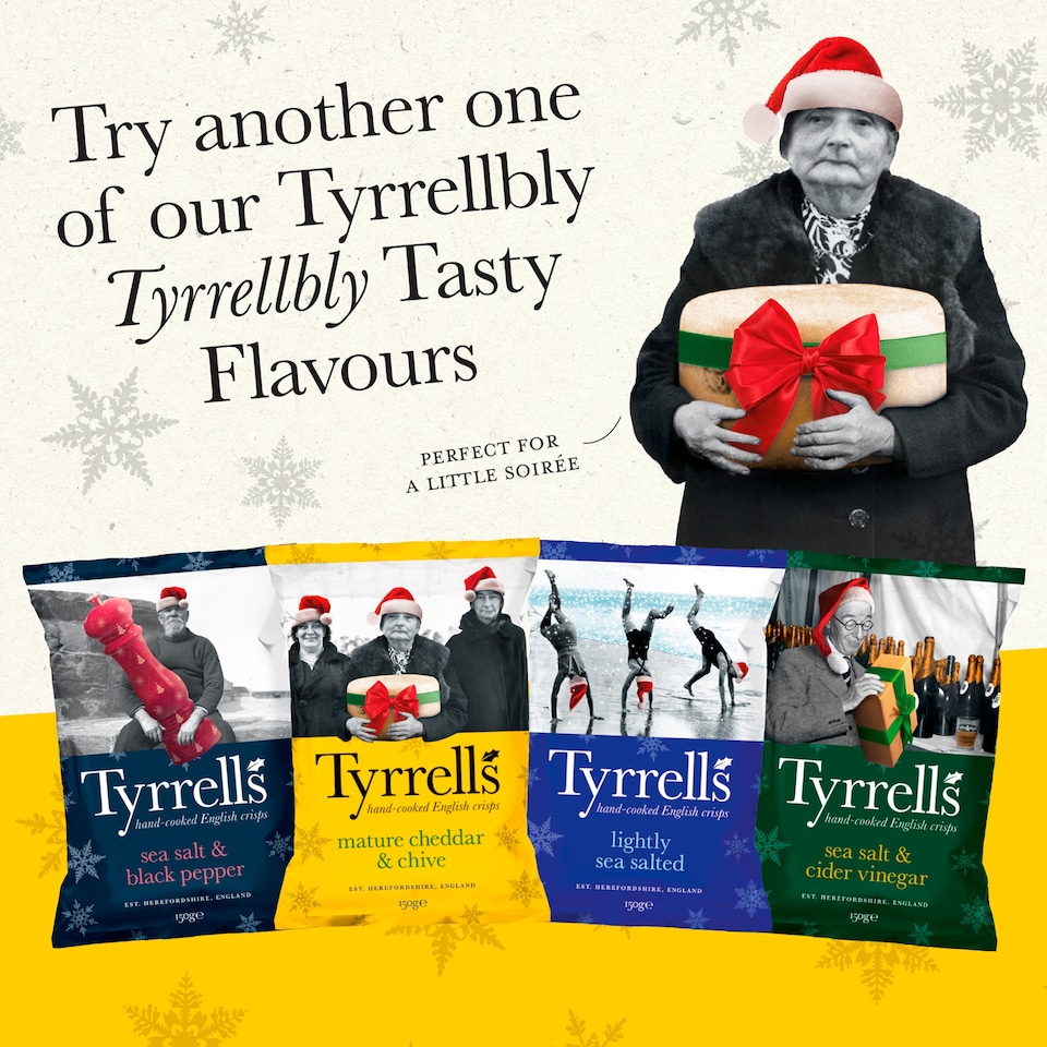 image 1 of Tyrrells Mature Cheddar & Chive Sharing Crisps 150g