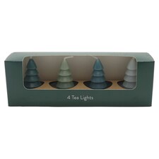 Tesco Christmas Tree Tealights 4pack