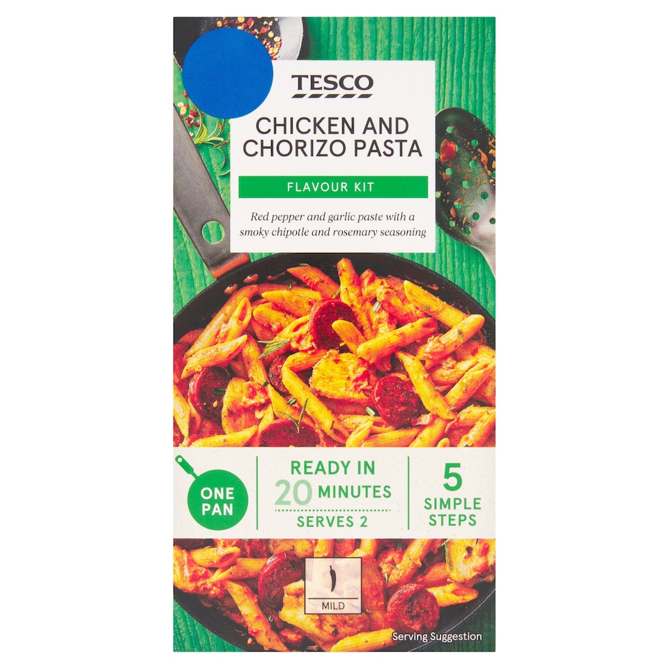 Tesco Chicken Chorizo Pasta Flavour Kit 28g