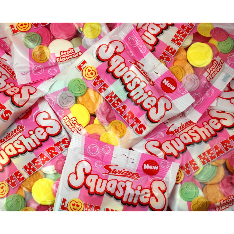 image 1 of Swizzels Squashies Love Hearts 140g
