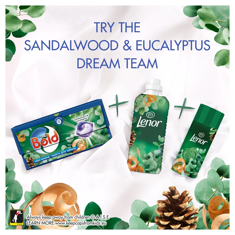 image 1 of Lenor Fabric Conditioner - Sandalwood & Eucalyptus 50 Washes 1.65L