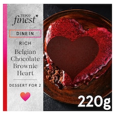 Tesco Finest Belgian Chocolate Brownie Heart 220g
