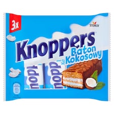 Knoppers Coconut Waffle Bar With Milk Cream 3X40g