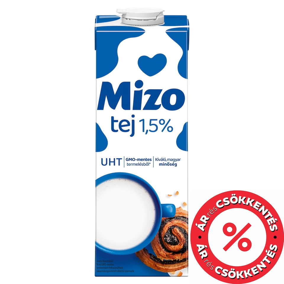 Mizo UHT zsírszegény tej 1,5% 1 l