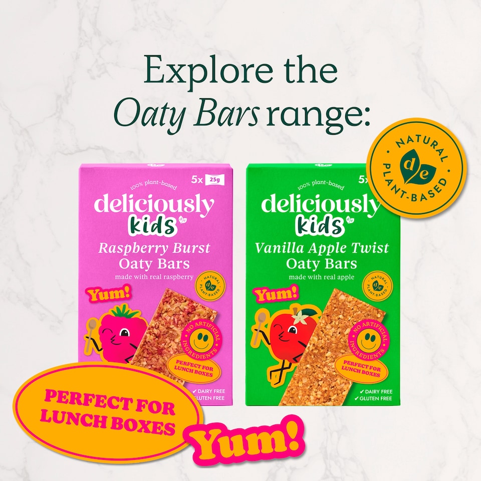 image 1 of Deliciously Kids Raspberry Burst Oaty Bars 5 x 25g