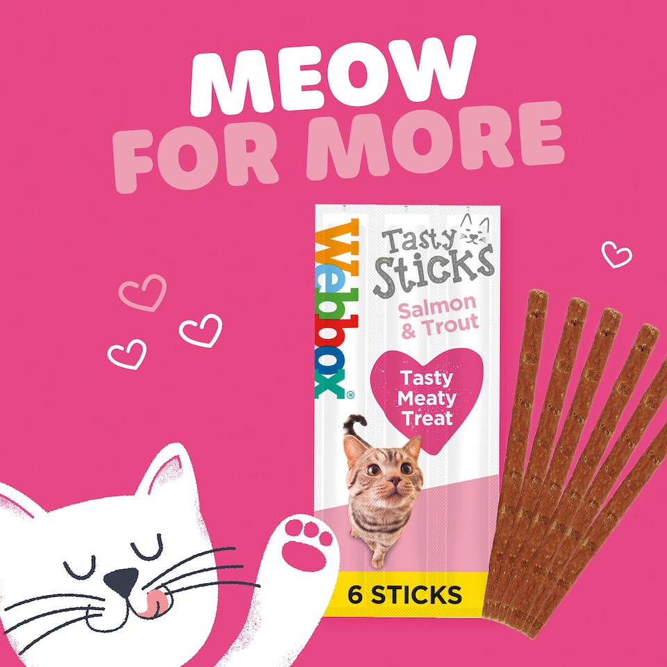 image 1 of Webbox Cat Sticks Salmon Treats 6 Sticks