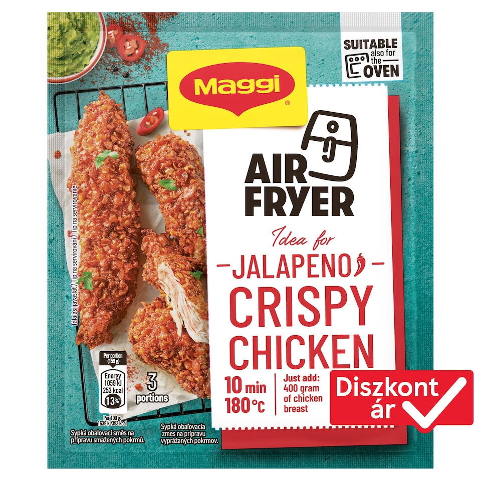 Maggi Crispy jalapeno panírmorzsa alap jalapeno paprikával amerikai stílusú ételekhez 66 g 