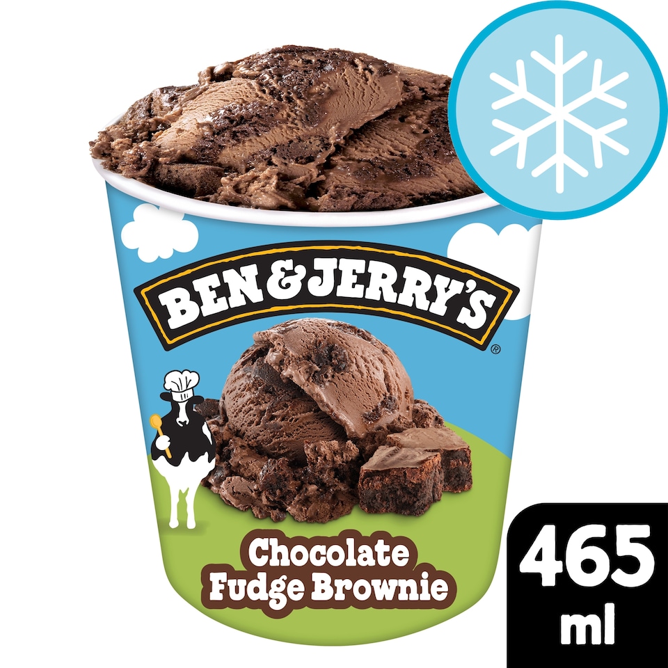 image 1 of Ben & Jerry's Chocolate Fudge Brownie Ice Cream Tub 465ml