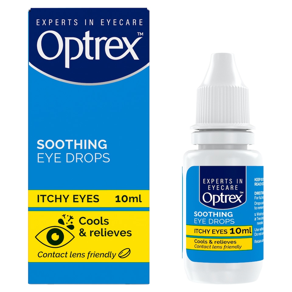 image 1 of Optrex Soothing Itchy Eye Relief Drops 10ml