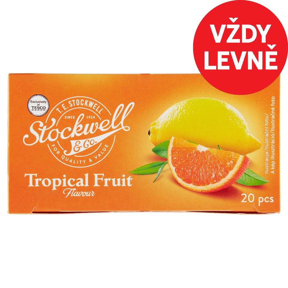 Stockwell & Co. Fruit Tea with Tropical Fruit Flavor 20 x 2g (40g)