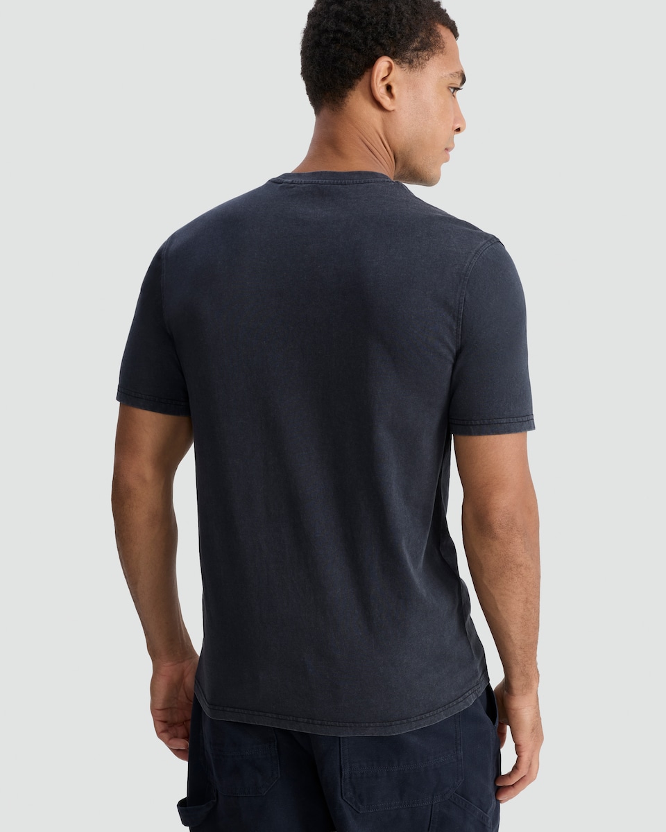 image 1 of Stranger Things Pure Cotton T-Shirt in Black