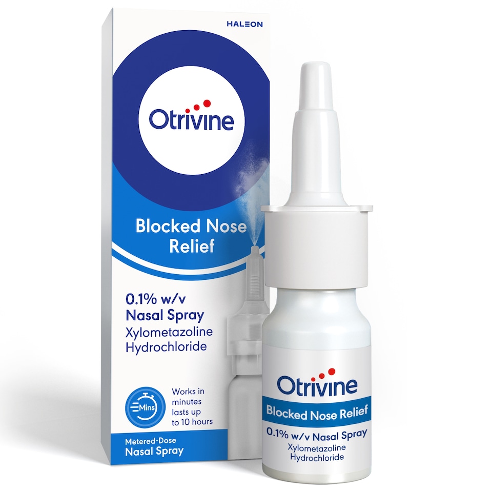 image 1 of Otrivine Blocked Nose Relief Nasal Spray - Metered Dose 10ml