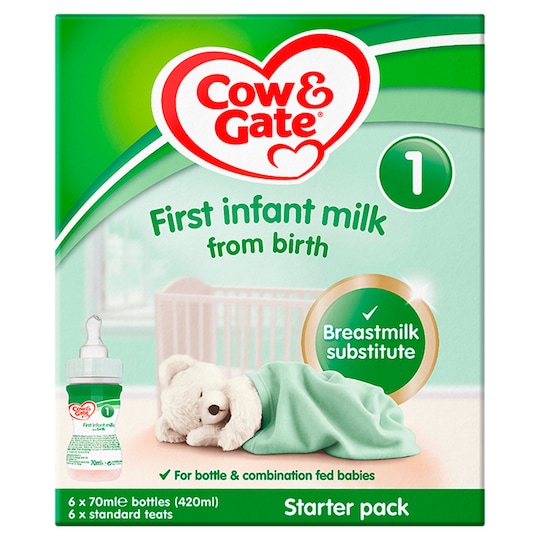 Cow & Gate 1 First Milk Starter Pack 6X70ml Ready To Feed Liquid