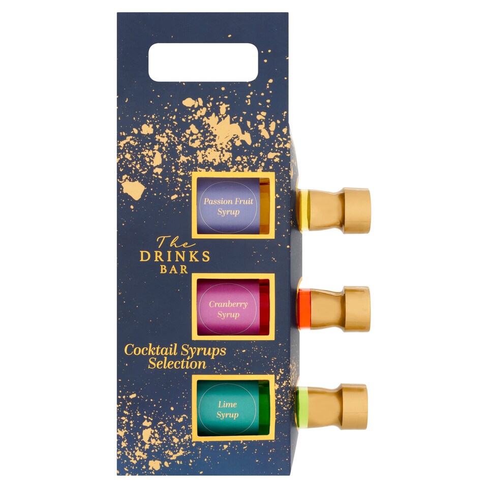 The Drinks Bar Cocktail Syrups Selection 3X45ml Tesco Groceries