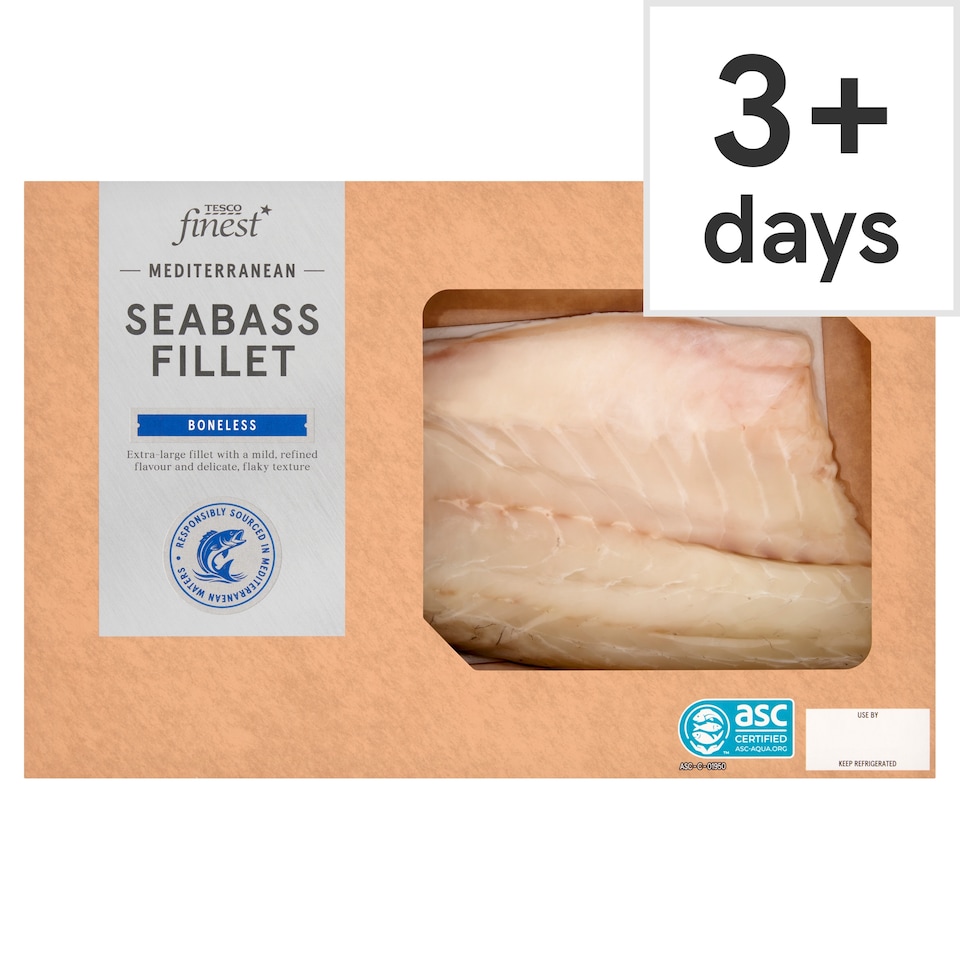 Tesco Finest Mediterranean Seabass Fillet 180g