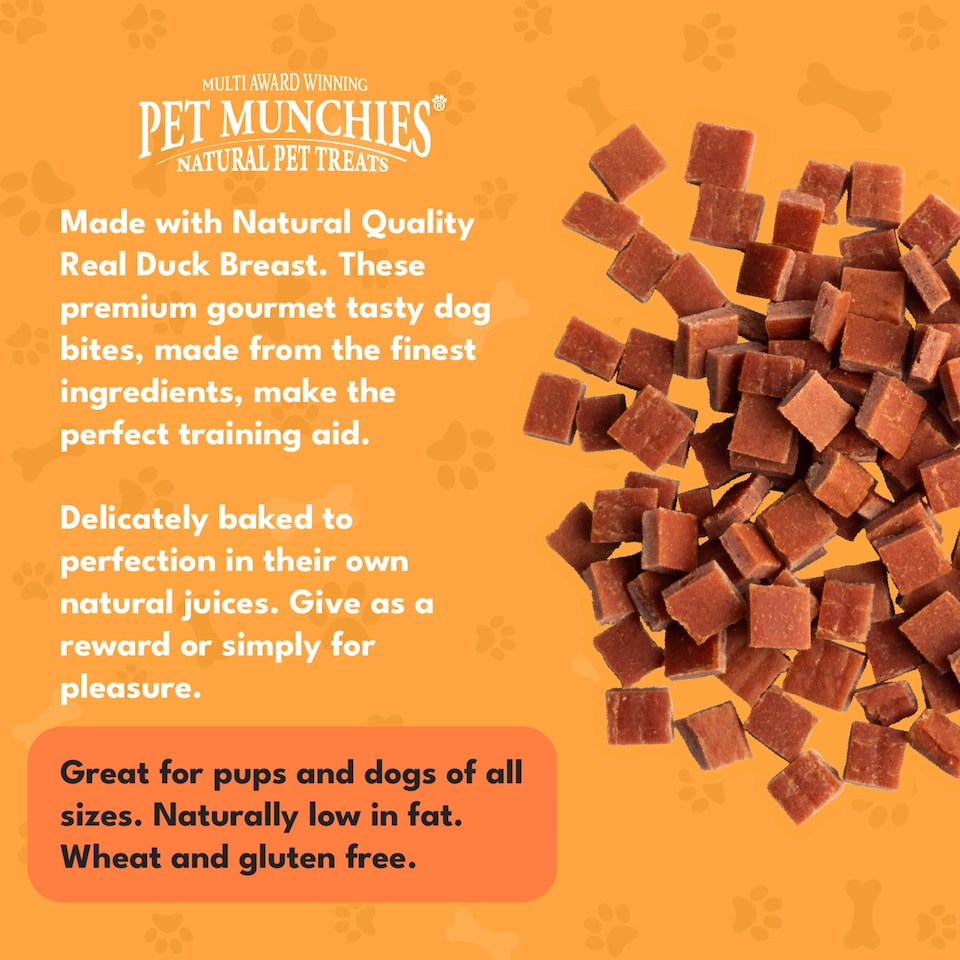image 1 of Pet Munchies 100% Natural Dog Treats Duck Training Treats 50g