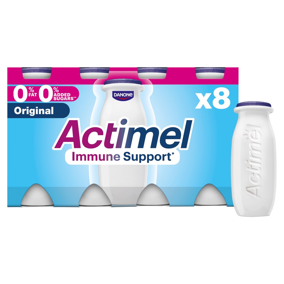 Danone Actimel Fat Free Original Drink 8X100g