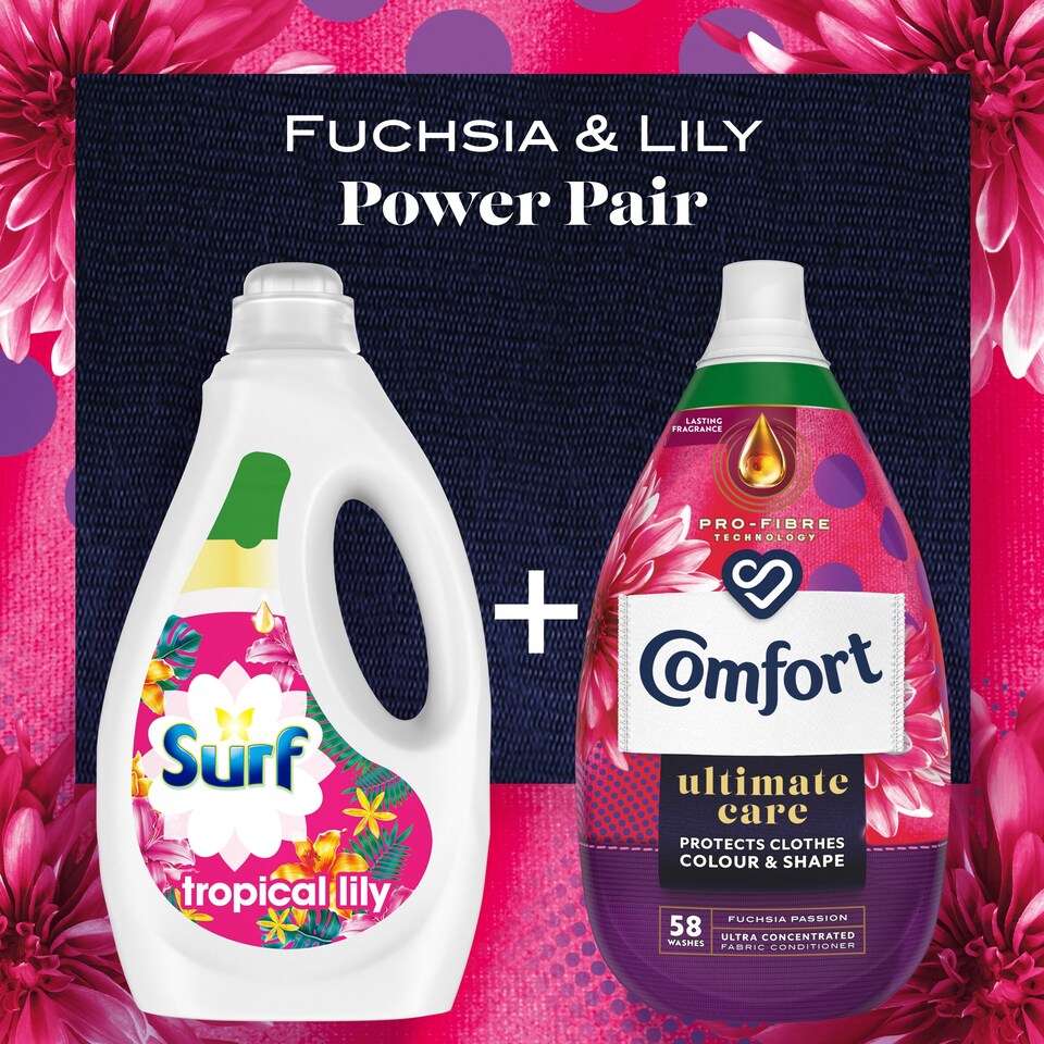 image 1 of Comfort Ultimate Care Fuchsia Passion Fabric Conditioner 58W 870ml