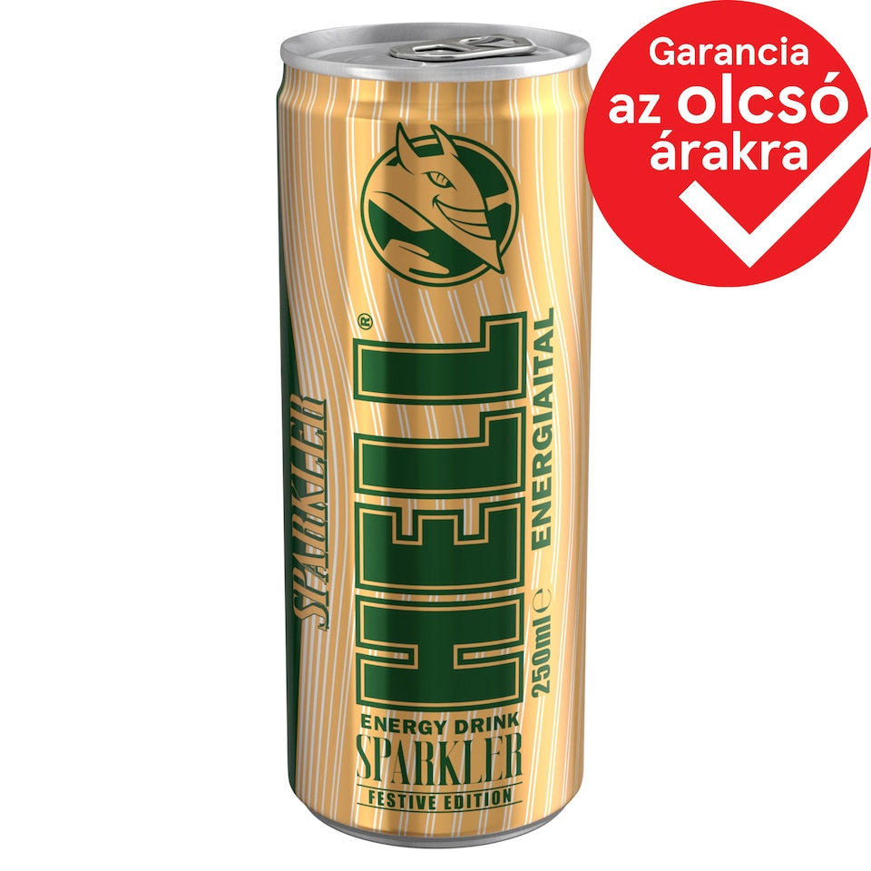 HELL Sparkler szőlőízű koffeintartalmú szénsavas energiaital hozzáadott vitaminokkal 250 ml 