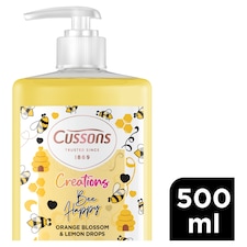 CUSSONS CREATIONS BEE HAPPY ORANGE BLOSSOM & LEMON DROPS HANDWASH 500ML  