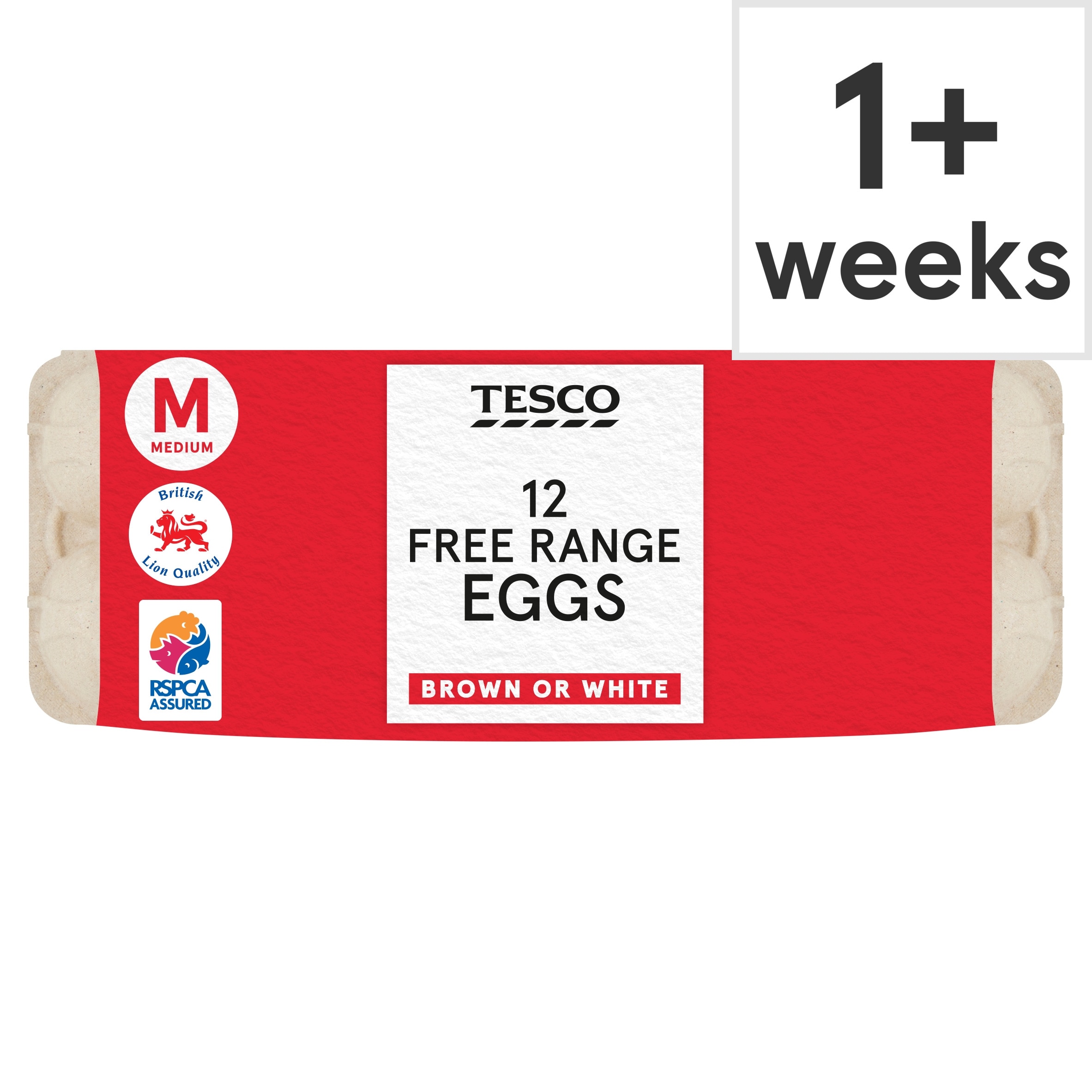 Tesco Medium Free Range Eggs 12 Pack