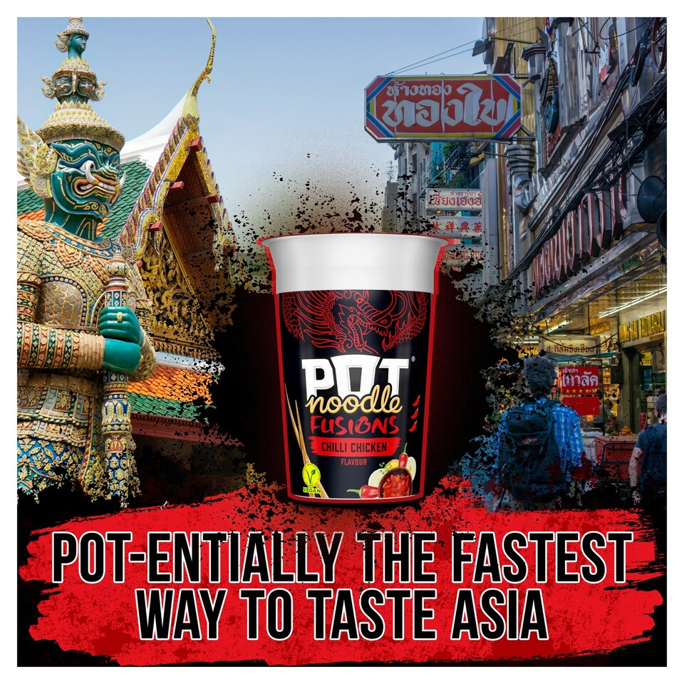 image 1 of Pot Noodle Fusions Chilli Chicken Instant Noodles 100g