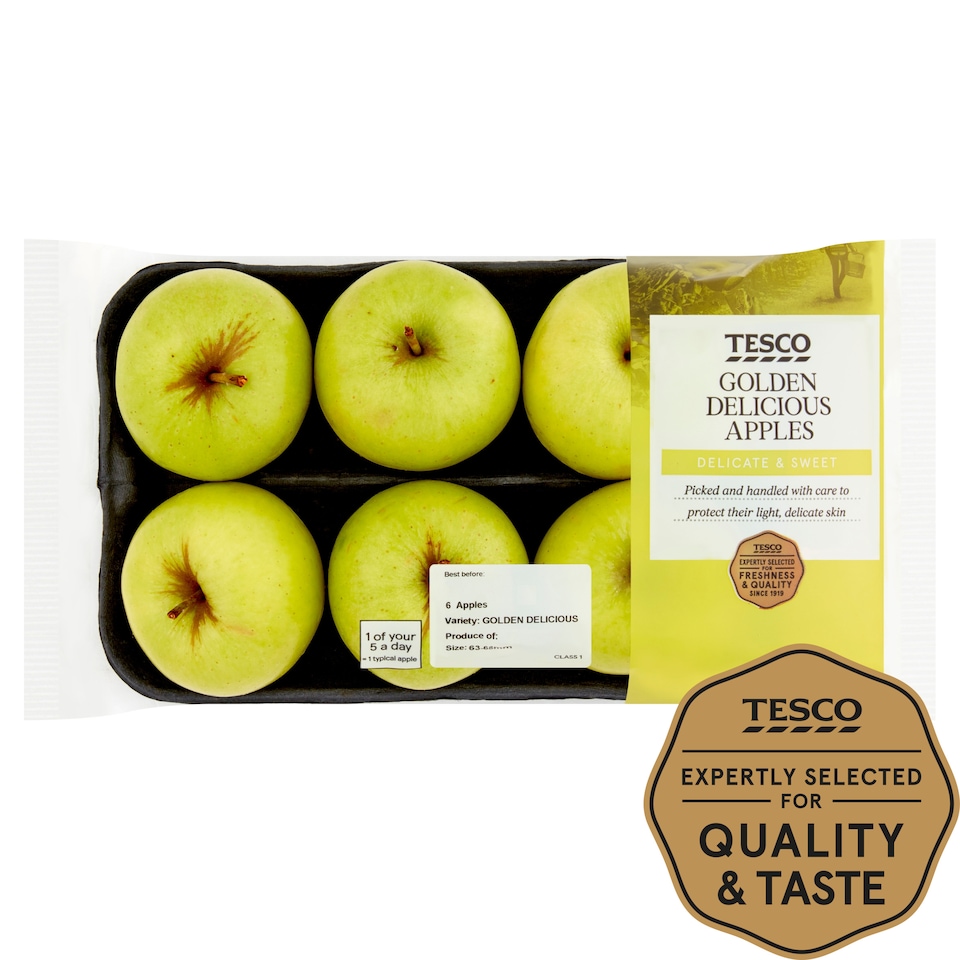 image 1 of Tesco Golden Delicious Apple Minimum 5 Pack