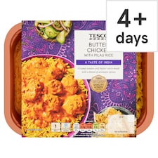 Tesco Butter Chicken With Pilau Rice 400G
