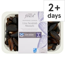 Tesco Finest Live Scottish Mussels 1Kg
