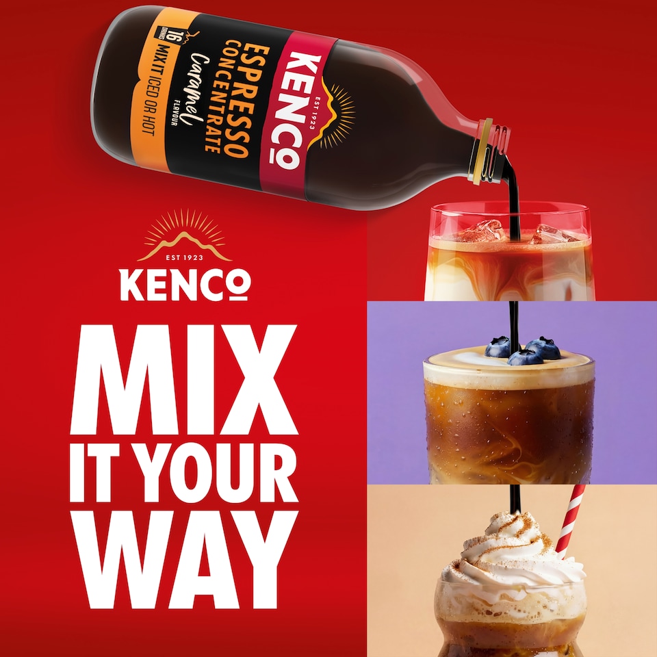 image 1 of KENCO ICED HOT ESPRESSO CONCENTRATE CARAMEL 485ML 