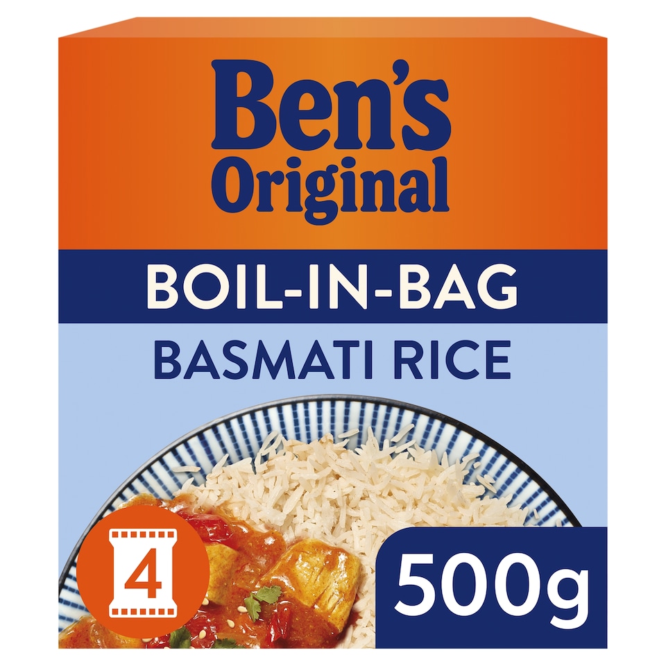 Ben's Original Boil In Bag Basmati Rice 500G
