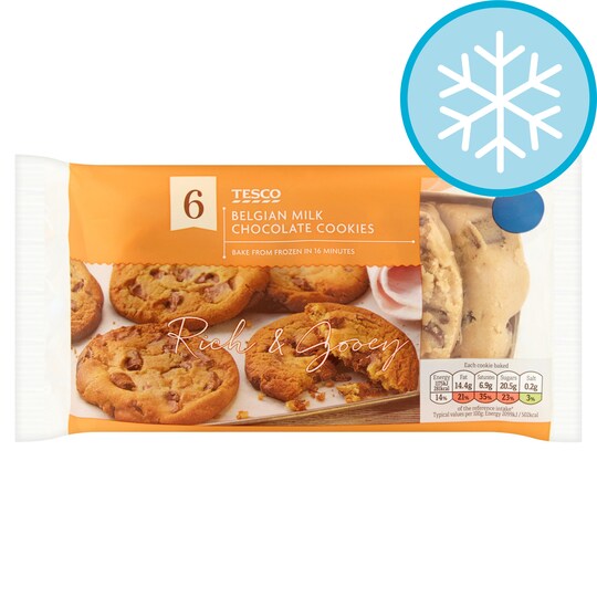 T. BELGIAN CHOC COOKIE DOUGHS 360G Tesco Groceries