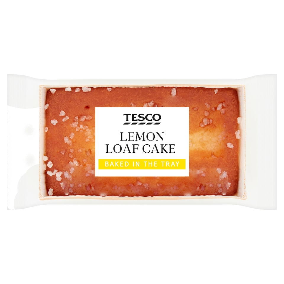 Tesco Lemon Loaf Cake Baked in the Tray