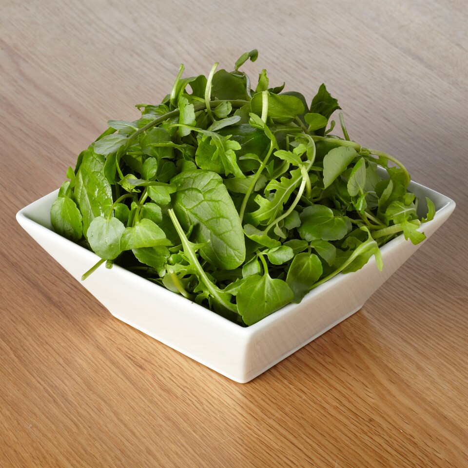 image 1 of Tesco Watercress Spinach And Rocket 80G