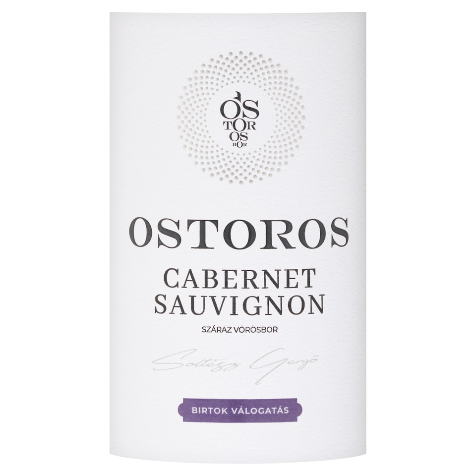 Ostorosbor Cabernet Sauvignon száraz vörösbor 12,5% 750 ml  1. kép
