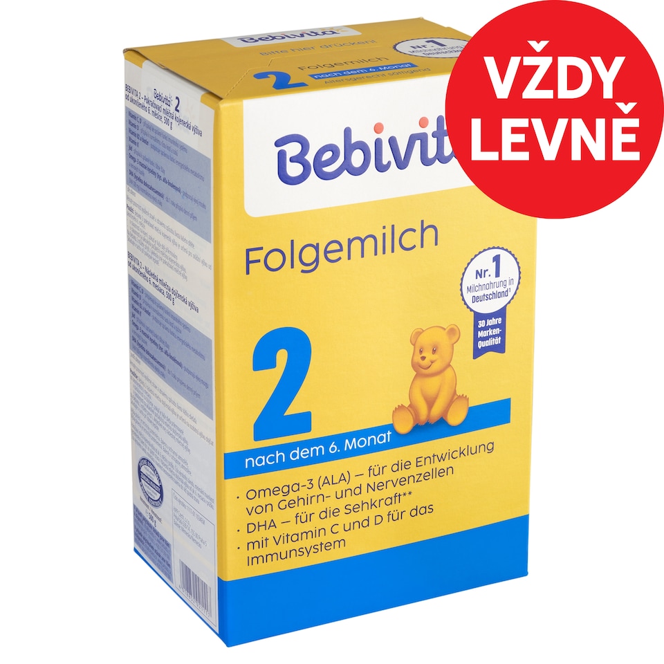 Bebivita 2 Follow-On Milk Infant Formula from the End of the 6th Month 500g