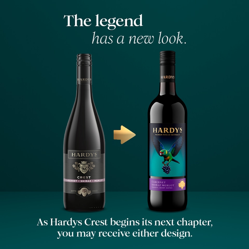image 1 of Hardys Crest Cabernet Shiraz Merlot Red Wine 75cl